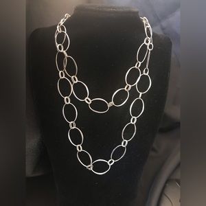 RLM Sterling Silver 36” Oval Link Necklace